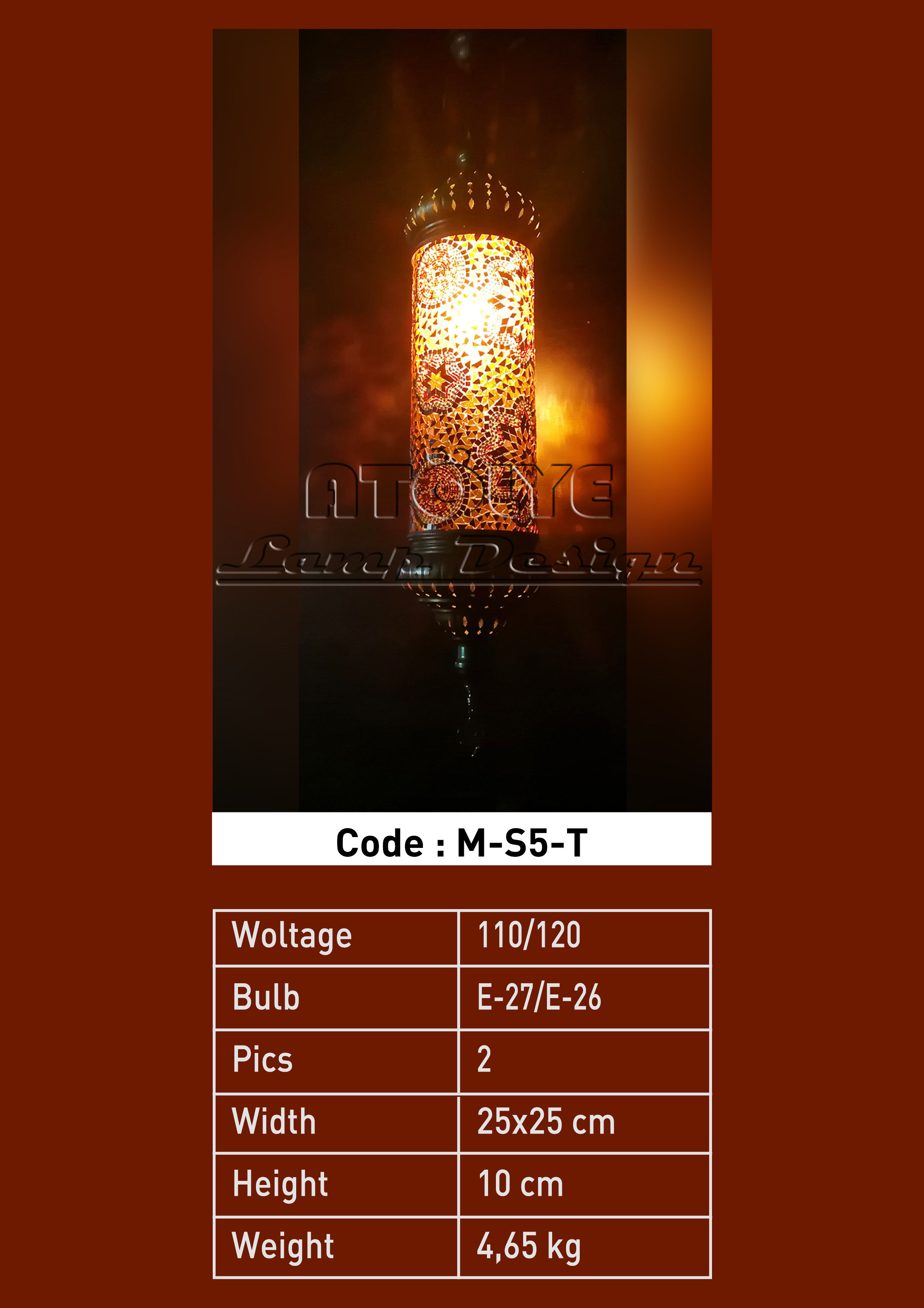 turkish mosaic lights pendant cylinder no5